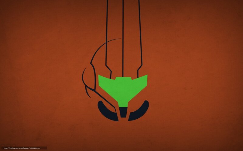 Samus Aran Helmet — Orange, Dramatic