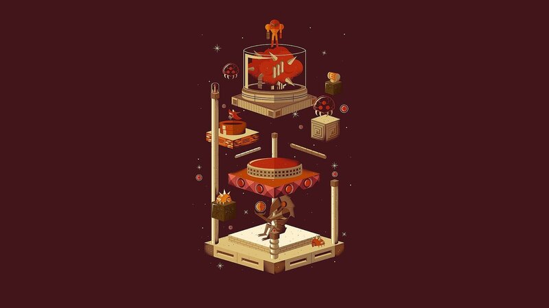 Samus Aran in a Glass Dome