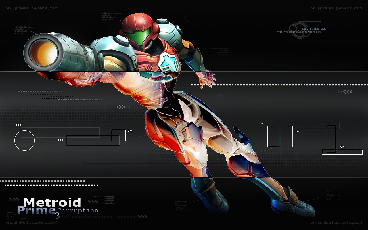 Samus Aran in action
