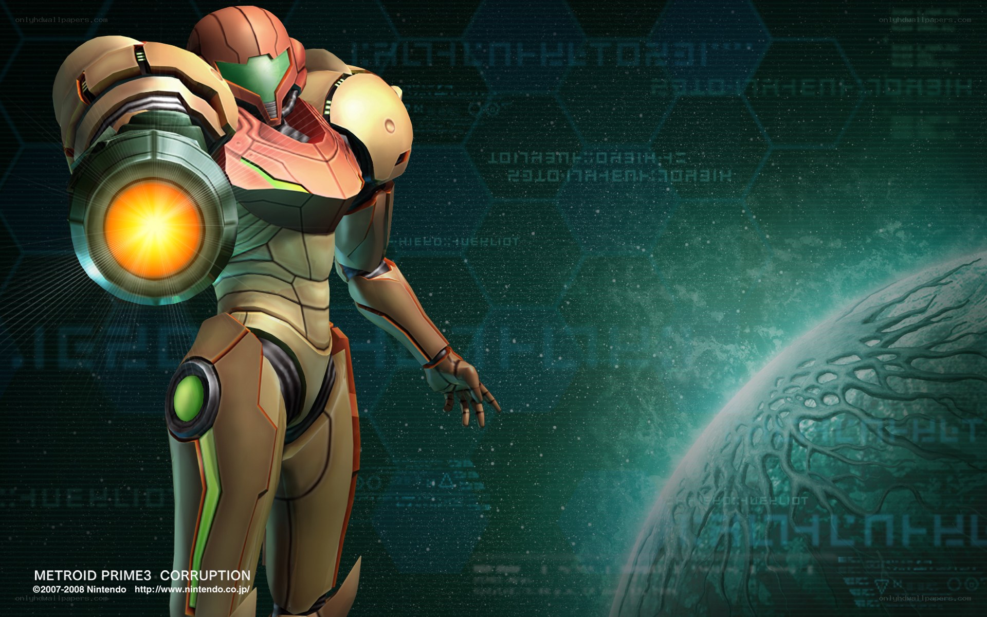 Samus Aran in action