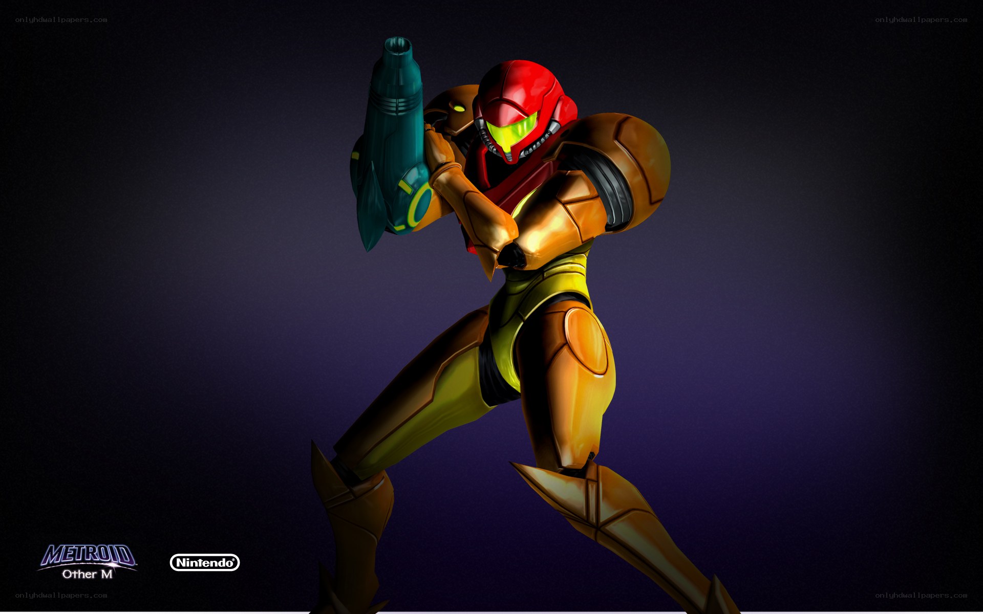 Samus Aran in action