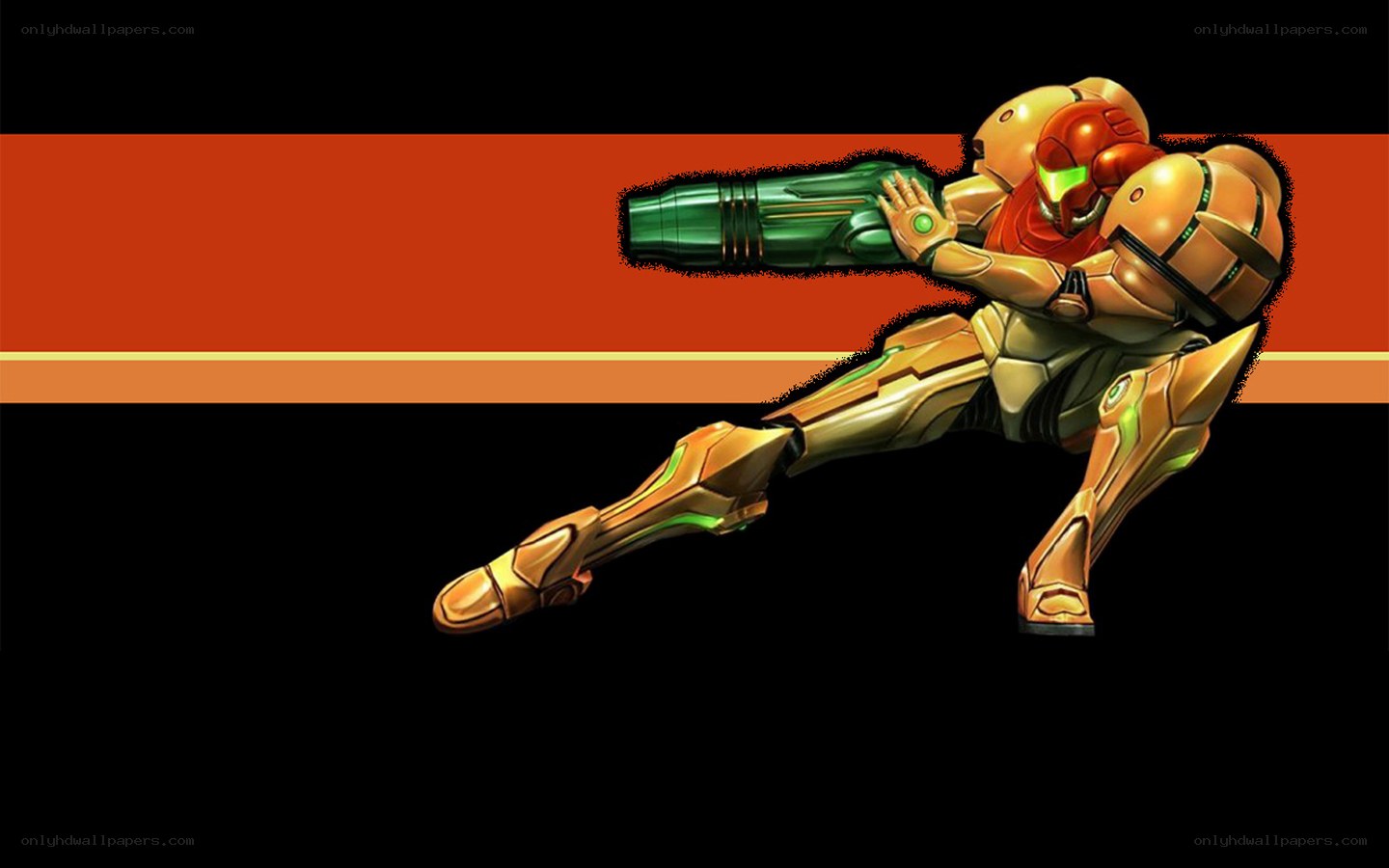 Samus Aran in action