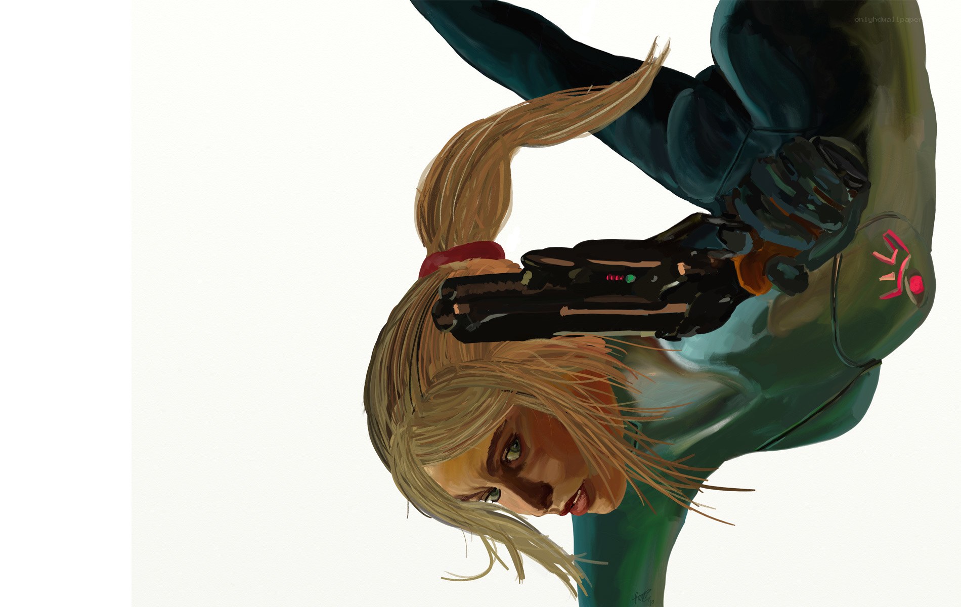Samus Aran in action
