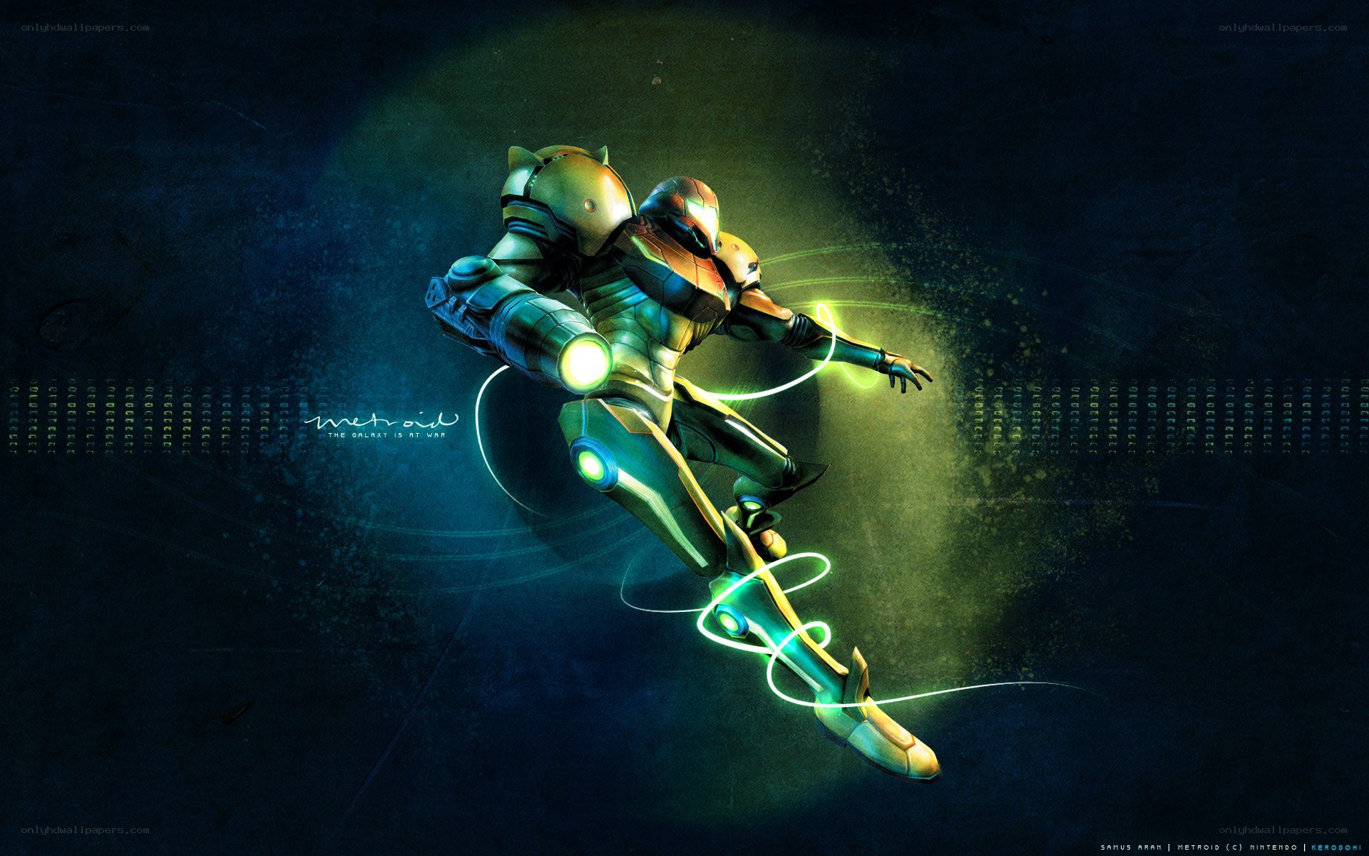Samus Aran in action