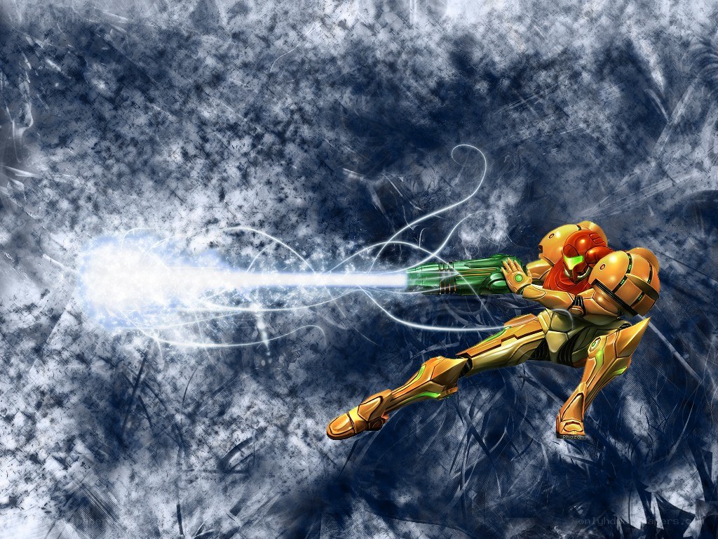 Samus Aran in action