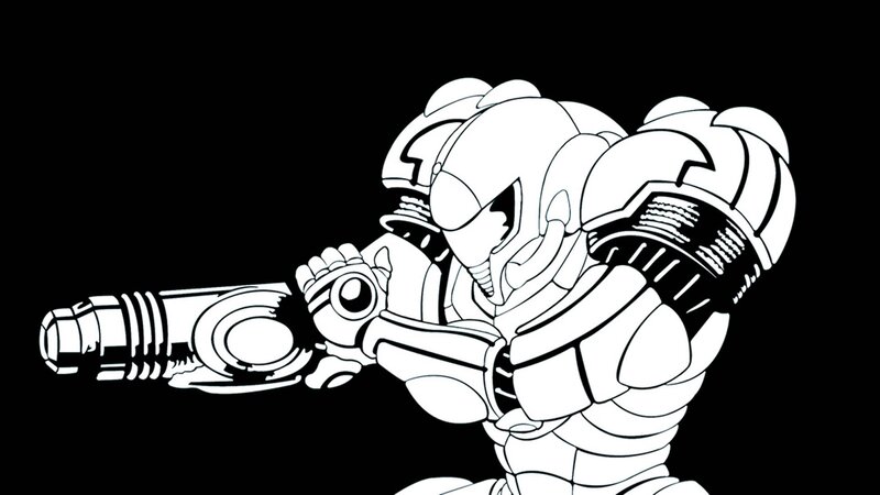 Samus Aran in action