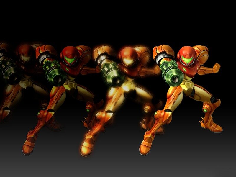 Samus Aran in action