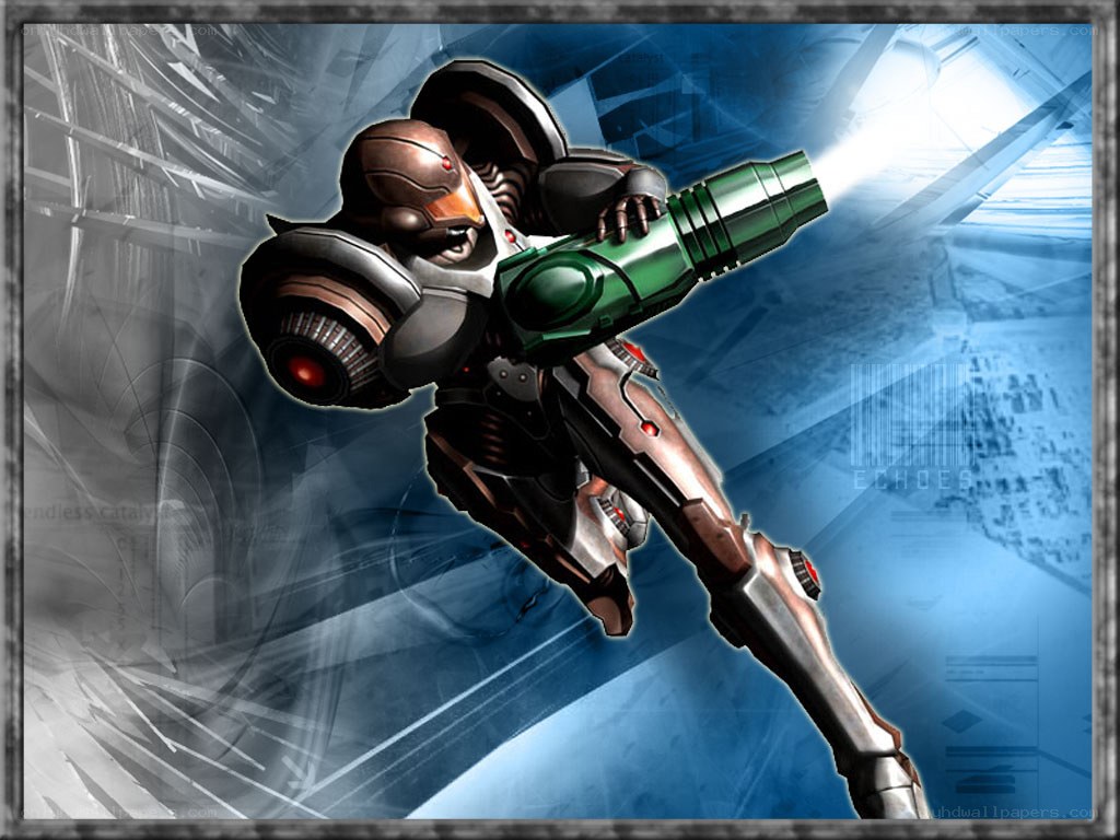 Samus Aran in action