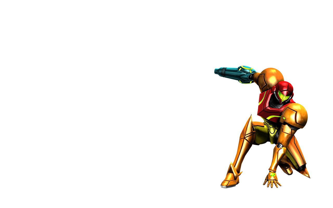 Samus Aran in action pose