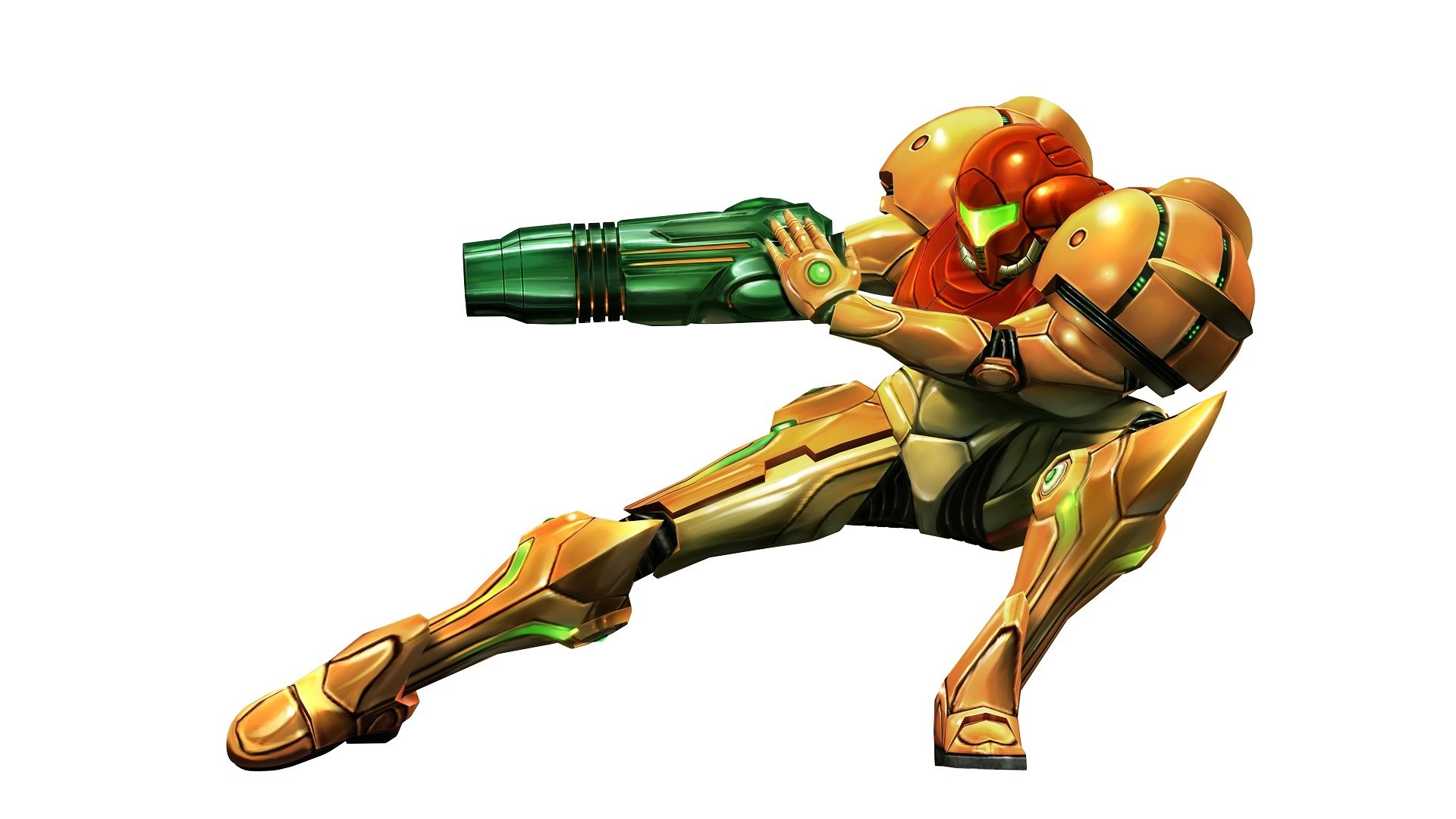 Samus Aran in action pose