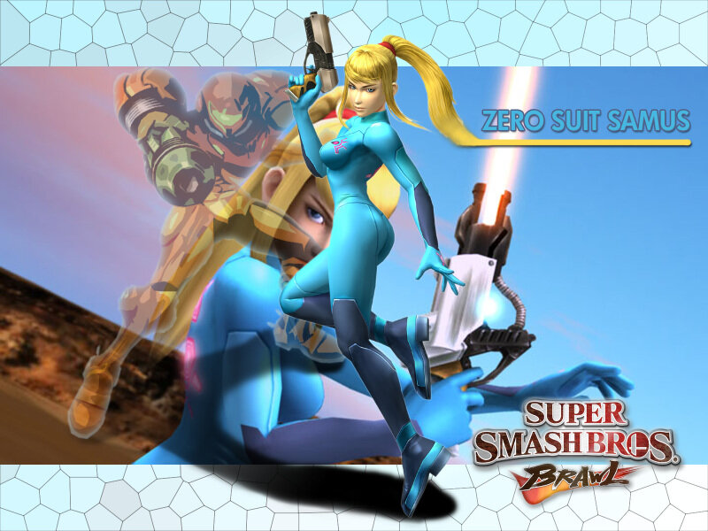 Samus Aran in Blue Suit — Action