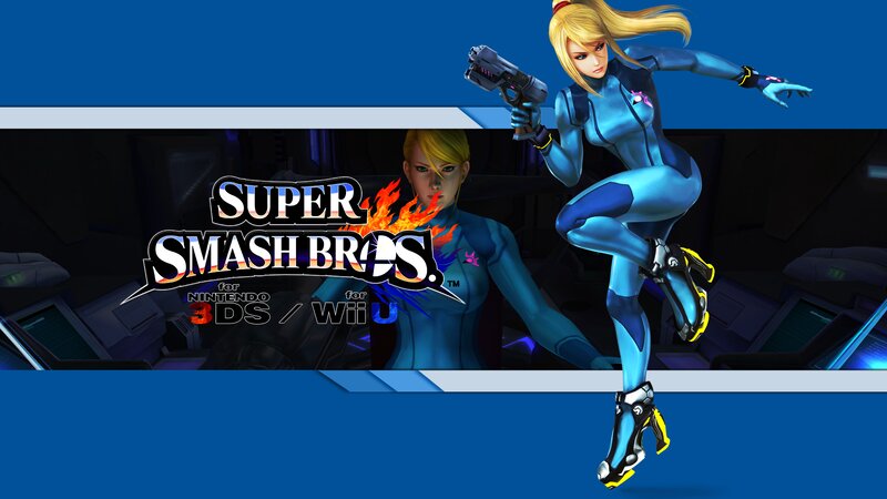 Samus Aran in Blue Suit — Dramatic