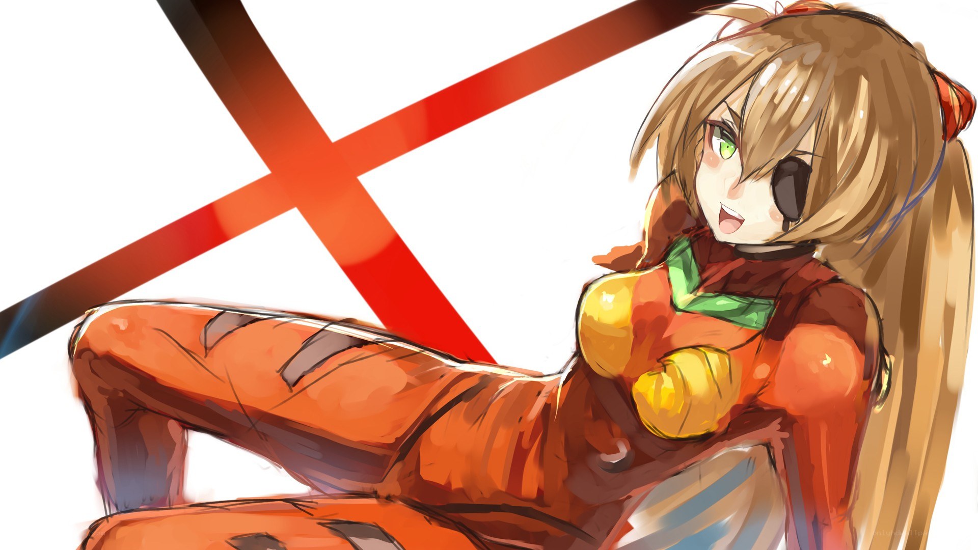 Samus Aran in orange suit