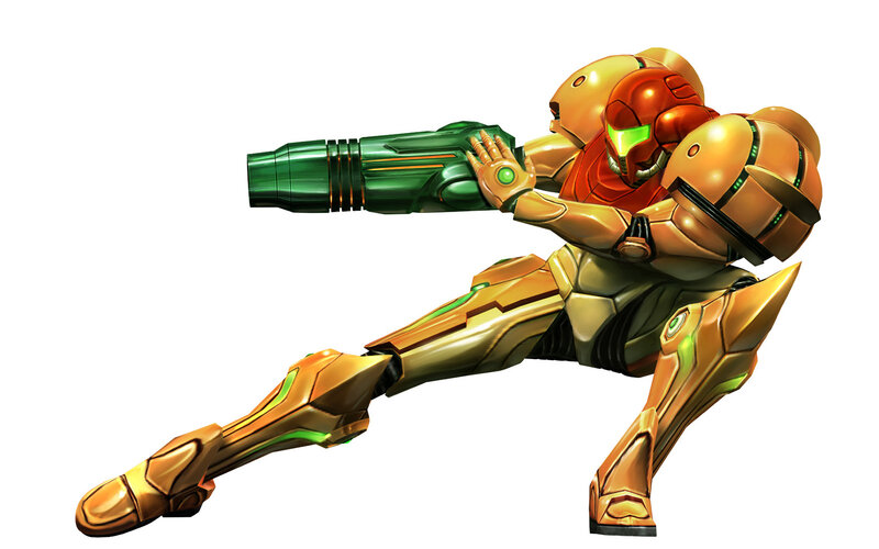 Samus Aran in Power Suit — Gold, Action