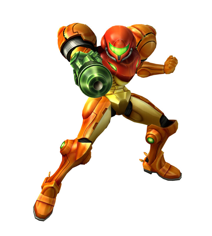 Samus Aran in Power Suit — Orange, Action
