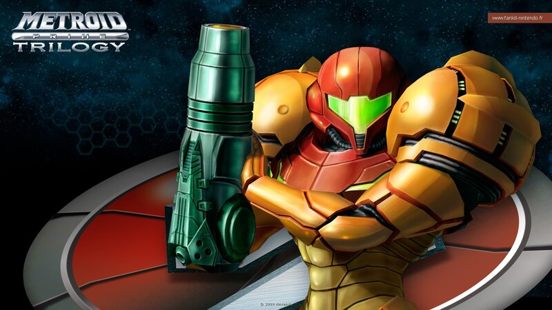 Samus Aran in Power Suit — Red, Dramatic, Night, Digital Art