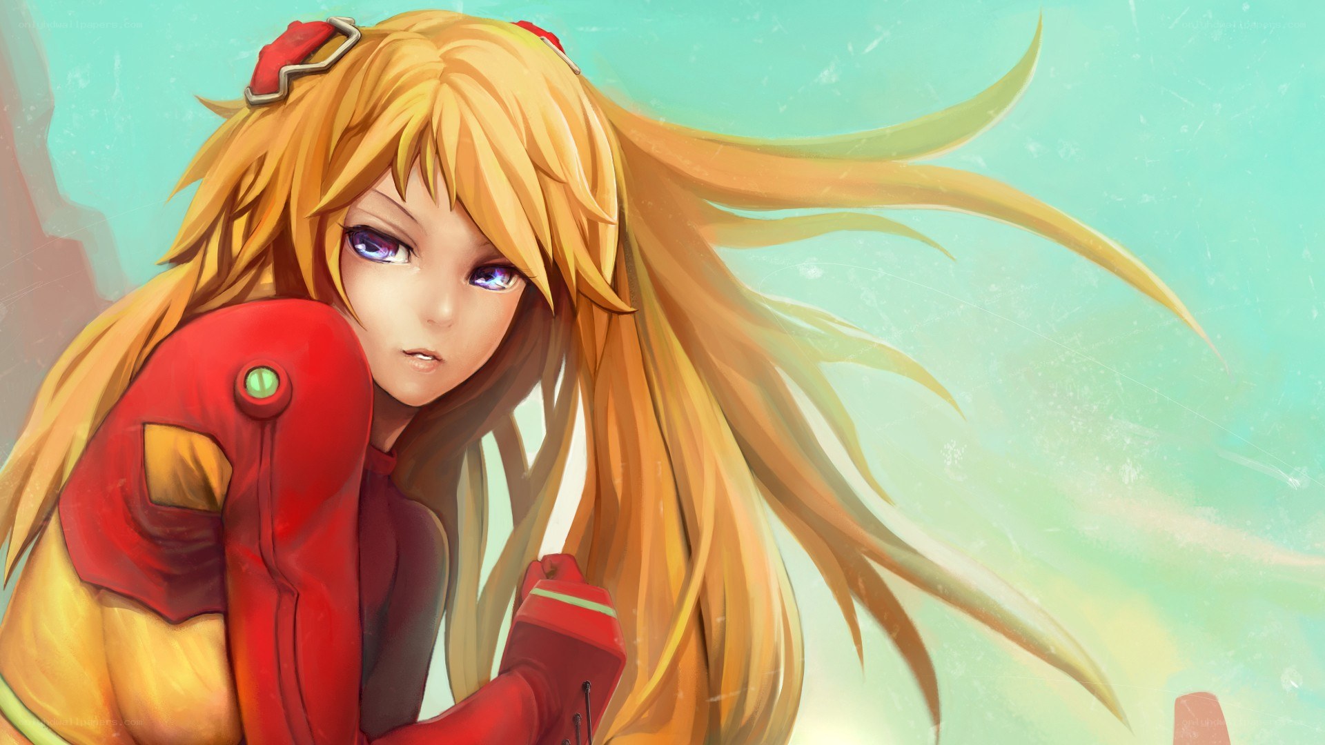 Samus Aran in red suit
