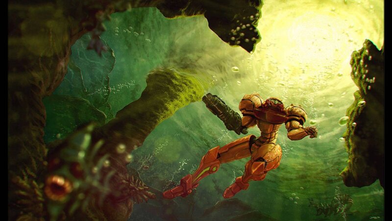 Samus Aran Underwater