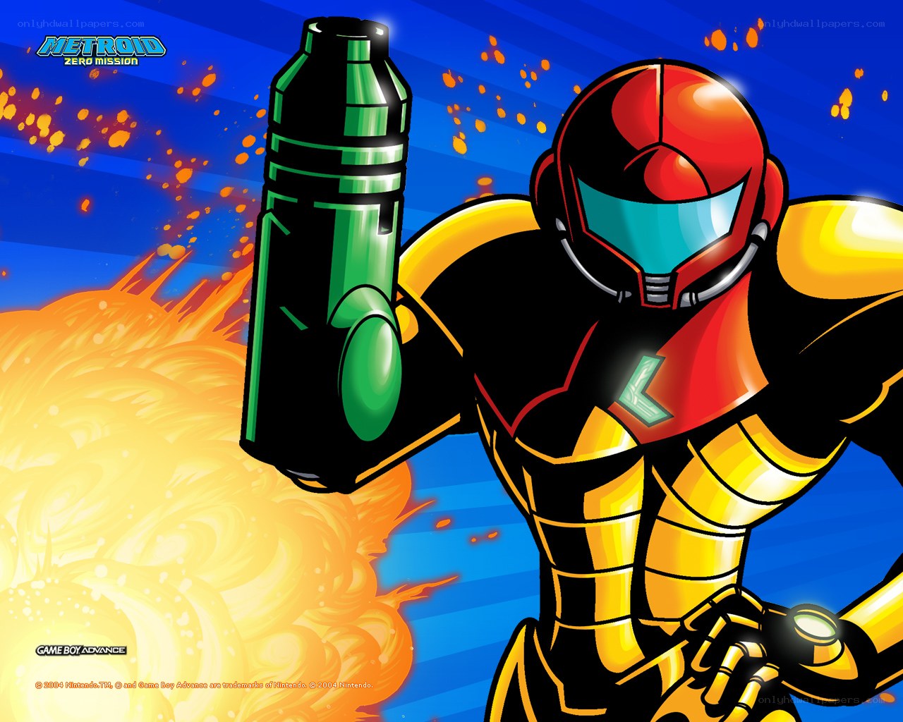 Samus in action from Metroid Zero Mission