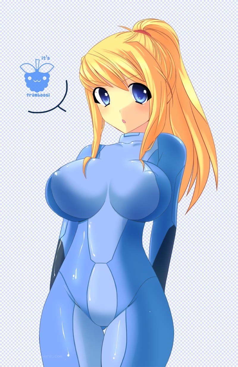 Samus in blue suit