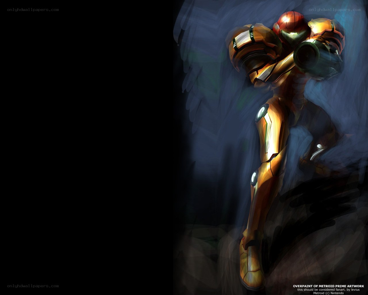 Samus in golden armor