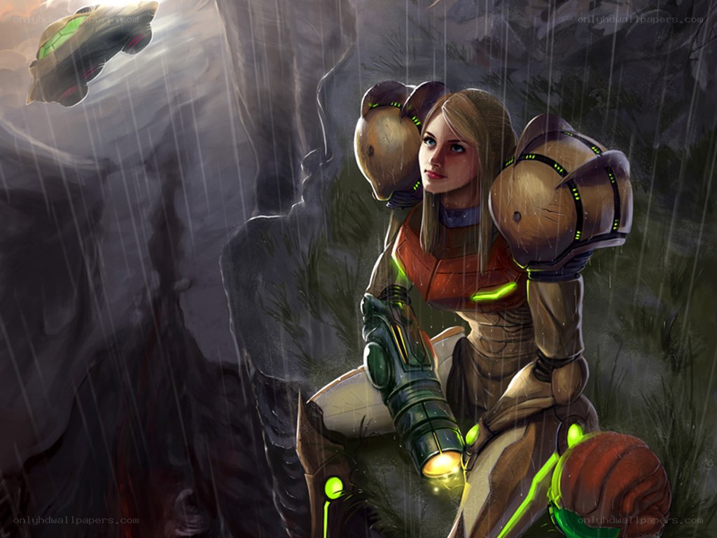Samus in the rain