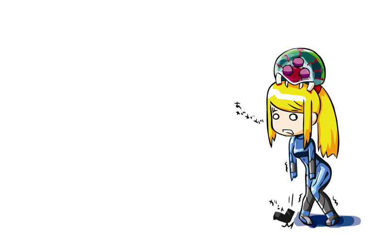 Samus with a helmet