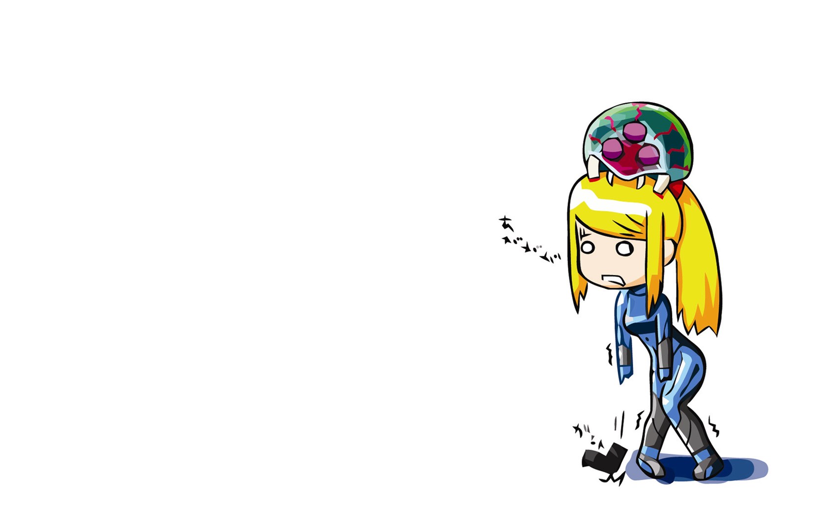 Samus with a helmet