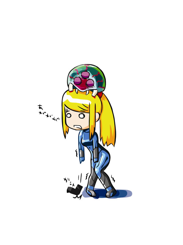 Samus with a helmet