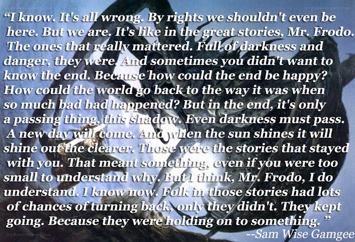 Samwise Gamgee's speech