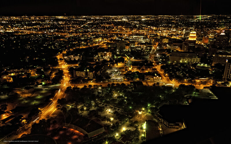 San Antonio at night