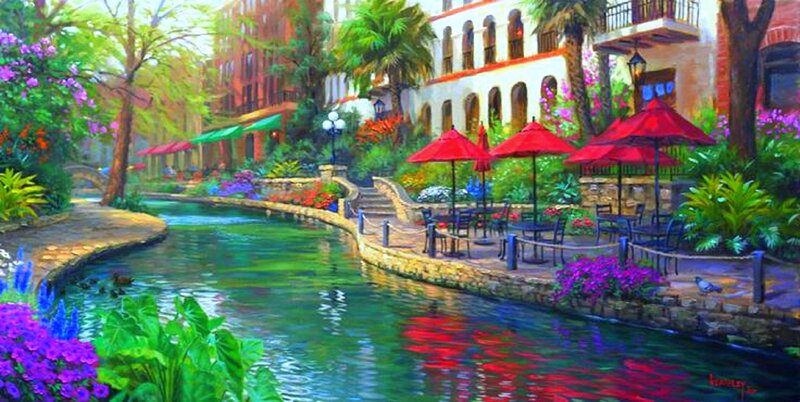 San Antonio River Walk — Green, Serene