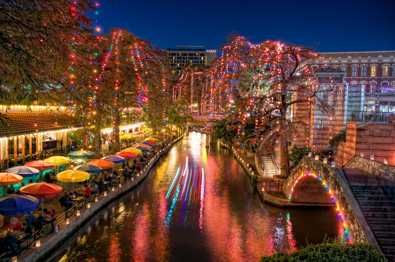 San Antonio River Walk — Red