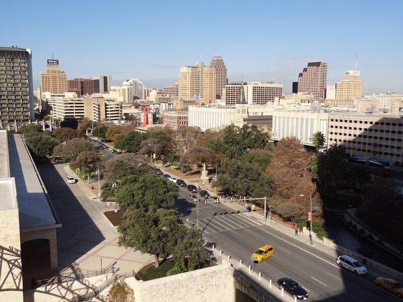 San Antonio Skyline — Blue, Calm