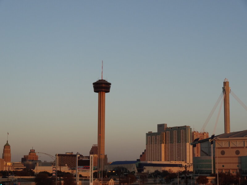 San Antonio Skyline — Blue
