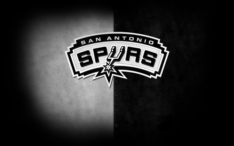 San Antonio Spurs Logo — Black, Dramatic