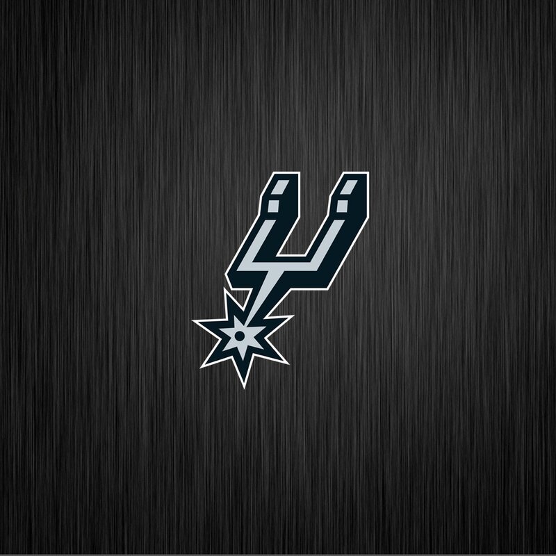 San Antonio Spurs Logo — Black, Minimalist