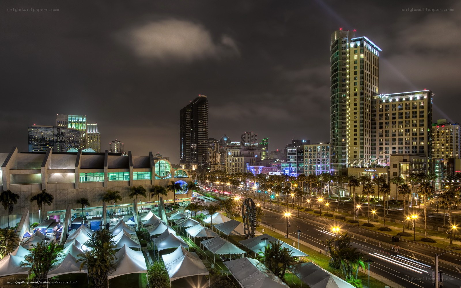 San Diego night skyline