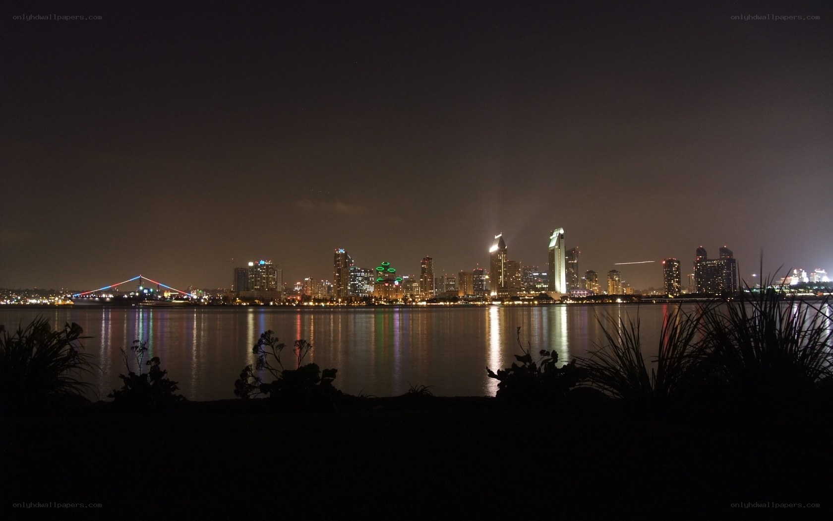 San Diego skyline at night