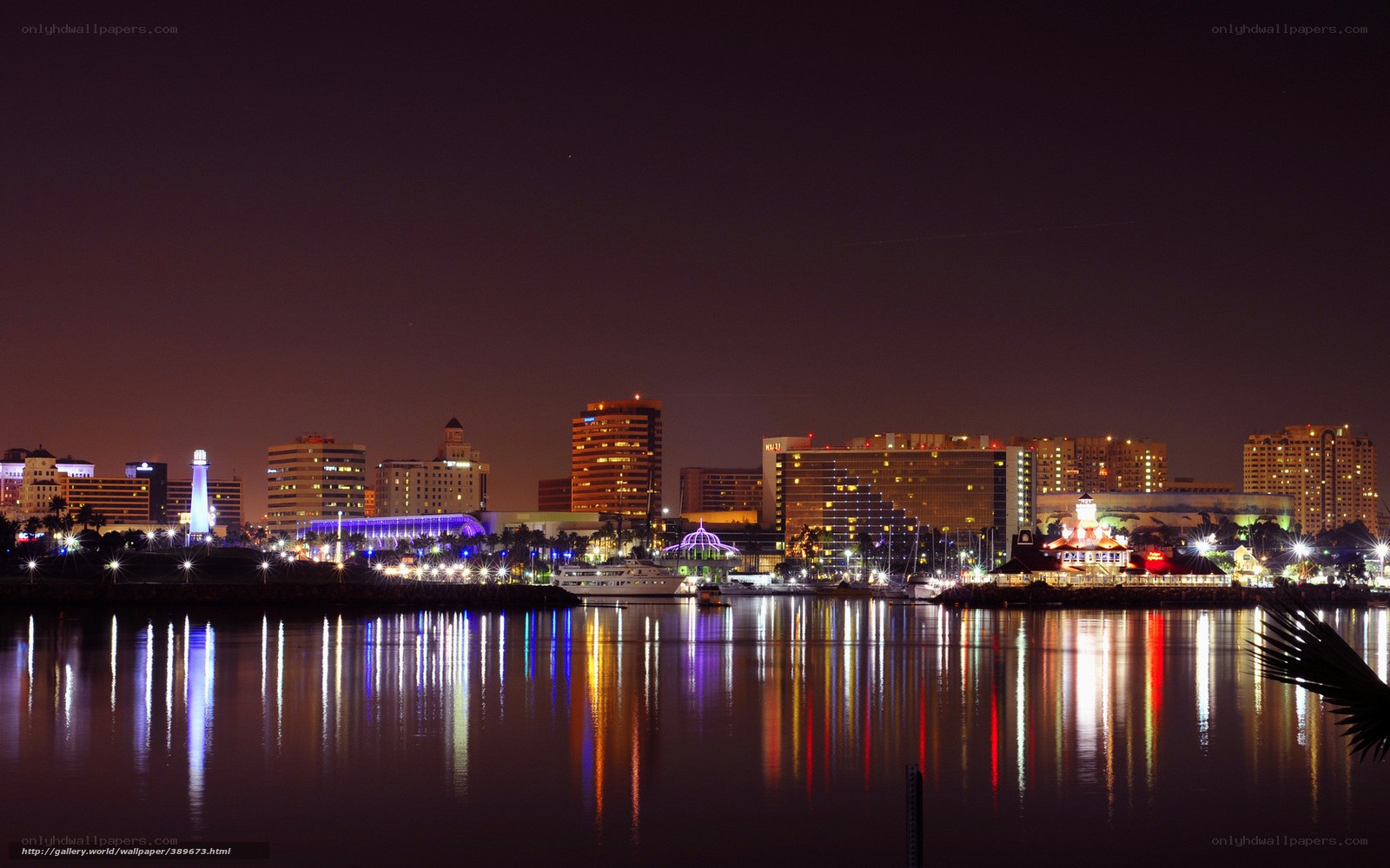 San Diego skyline at night