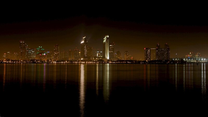 San Diego skyline at night