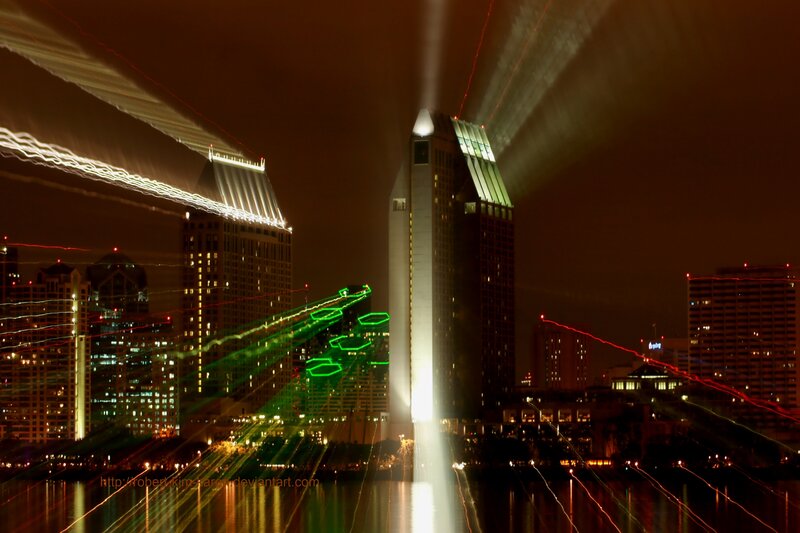 San Diego skyline at night