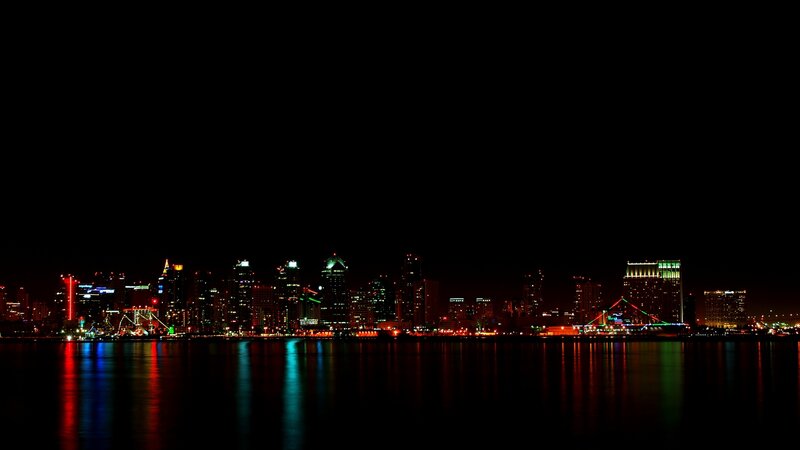 San Diego skyline at night