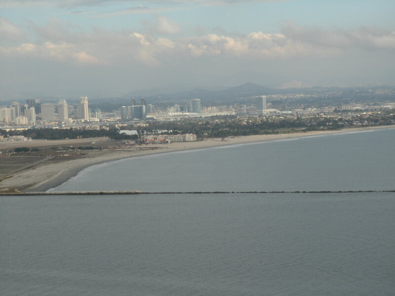San Diego Skyline — Blue, Overcast