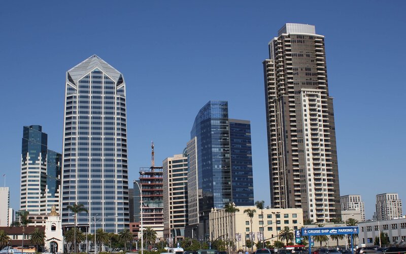 San Diego skyline on a clear day
