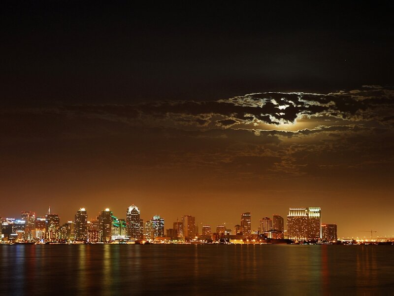 San Diego Skyline — Orange