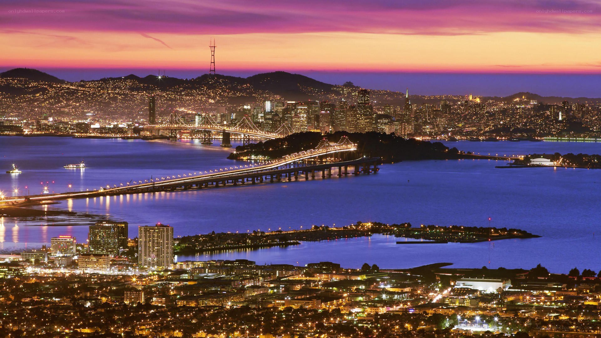 San Francisco at dusk