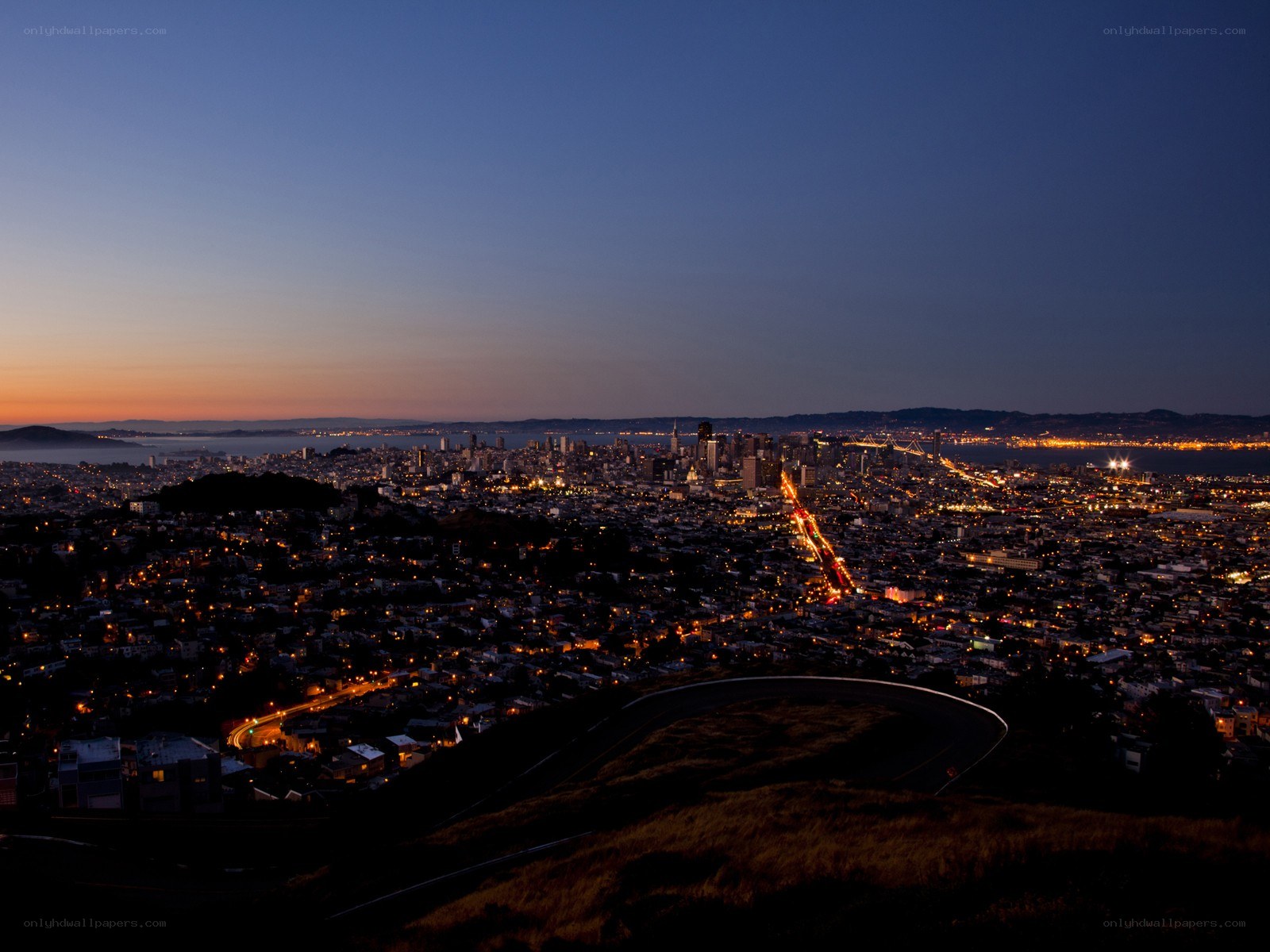 San Francisco at dusk