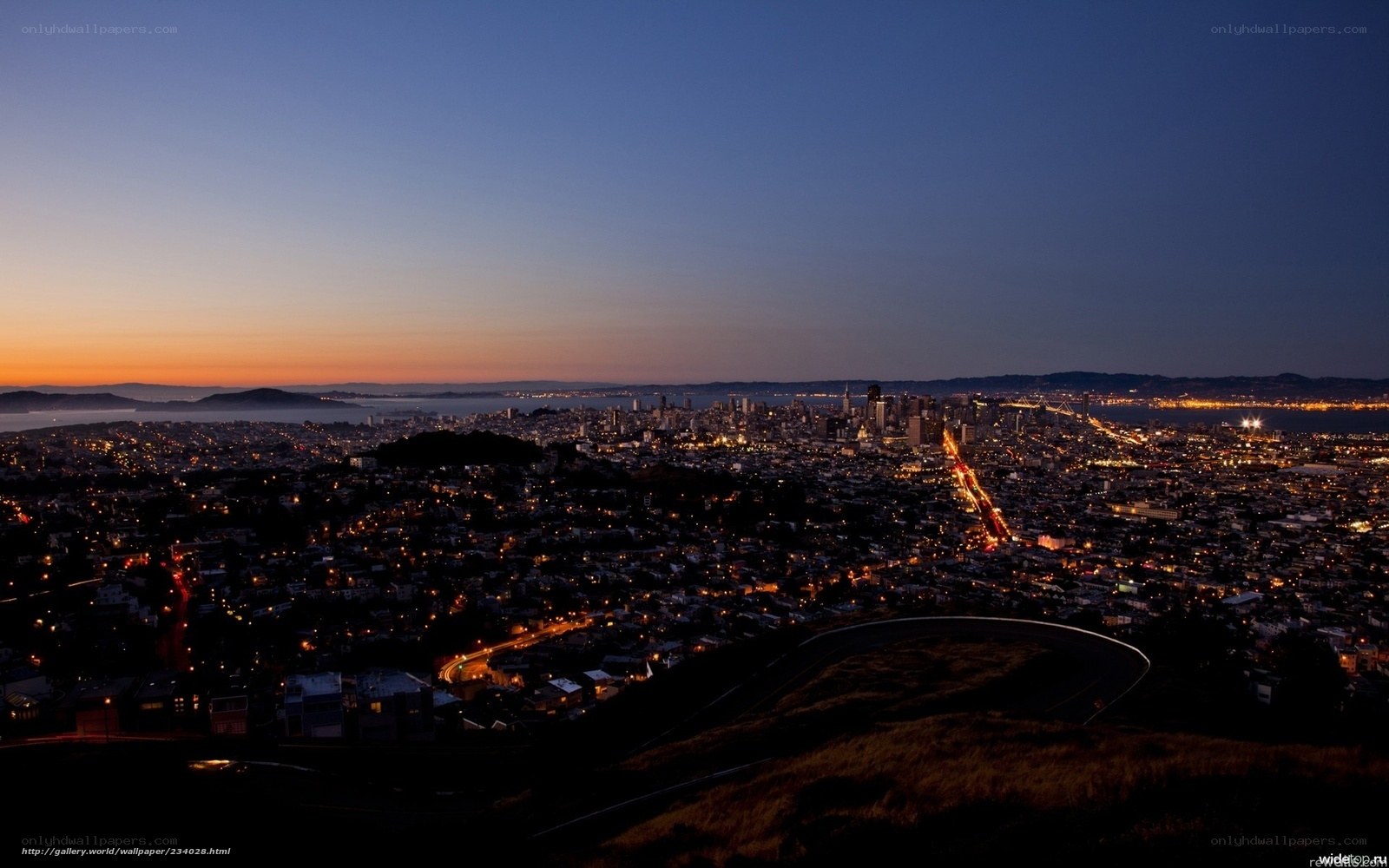 San Francisco at dusk