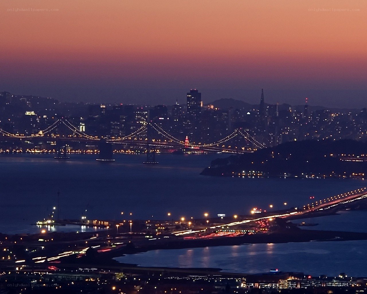 San Francisco at dusk
